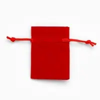 Набор мешочков подарочных 50шт. бархатный "Классика", 6*8, цвет красный (4621397)