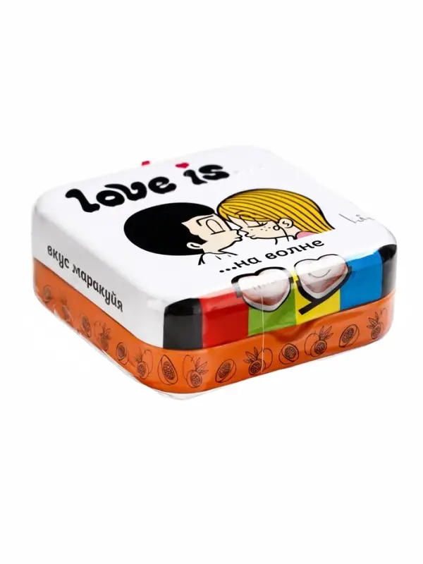 Освежающие конфеты Love is, в форме сердца, со вкусом морской соли и маракуйи, 20 г