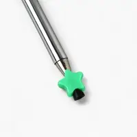 Ручка с пером МИКС, чёрная паста, длина 25 см