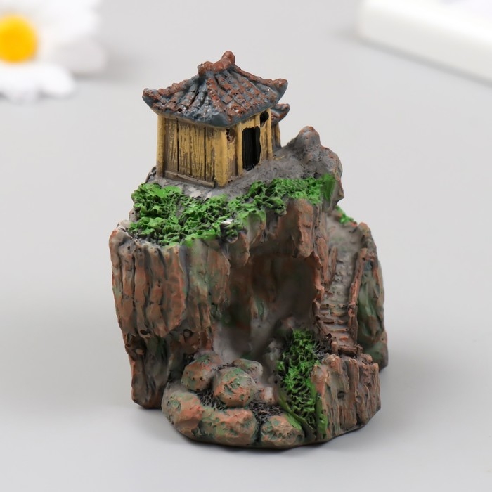 Фигурка для флорариума полистоун  Фигурка для флорариума полистоун "Дом на утесе" 6,5х5х7,5 см