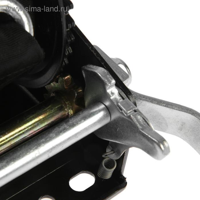 Лебедка ручная барабанная тяговая ТУНДРА, 1400 кг, трос-ремень 10 метров Лебедка ручная барабанная тяговая ТУНДРА, 1400 кг, трос-ремень 10 метров