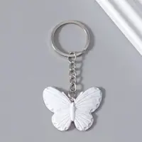 Брелок пластик "Яркая бабочка" МИКС 3,2х4,2х1,5 см