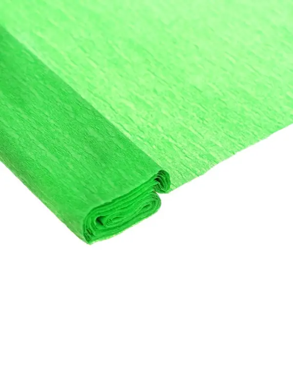 Бумага крепированная 50 х 200 см, в рулоне, 32 г/м2, светло-зелёная Бумага крепированная 50 х 200 см, в рулоне, 32 г/м2, светло-зелёная