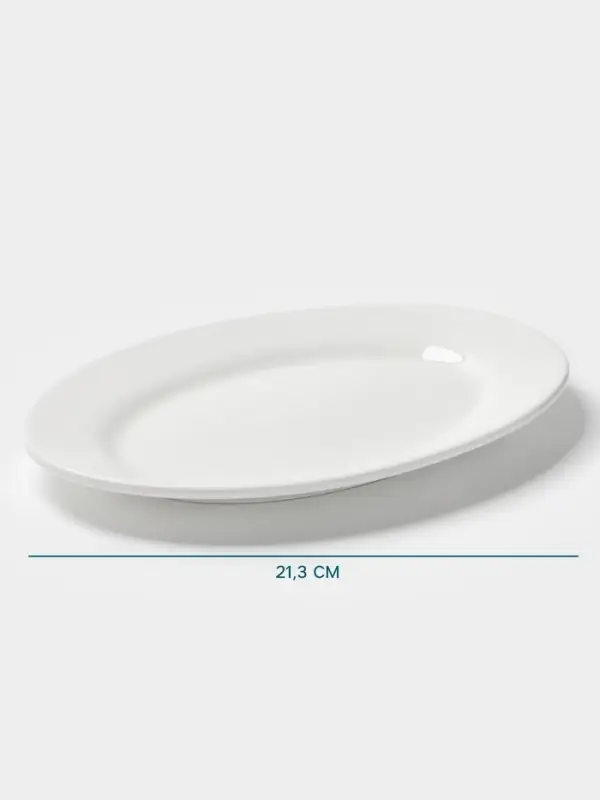 Тарелка Hanna Kn&ouml;vell, d=30 см, овальная, фарфор, белая