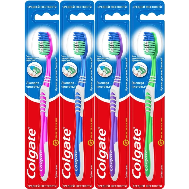 Зубная щетка COLGATE Эксперт Чистоты средняя жест FVN52149