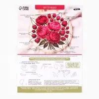Вышивка гладью 20х20 см "Великолепие пионов"