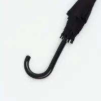 Зонт - трость полуавтоматический &laquo;Однотон&raquo;, 8 спиц, R=56/67 см, d=112 см, чёрный