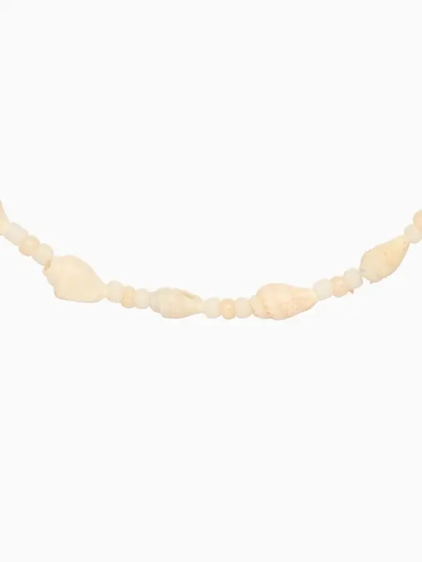 Браслет на ногу, анклет, длина 20 см, белый Браслет на ногу, анклет, длина 20 см, белый