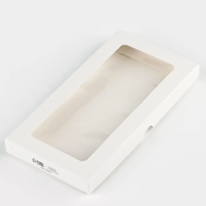 Коробка для шоколада «Белая», с окном, 16.4 х 8.4 х 1.7 см Коробка для шоколада «Белая», с окном, 16.4 х 8.4 х 1.7 см