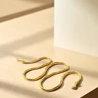 Колье-трансформер &laquo;Змея&raquo;, цвет чернёное золото, 90 см