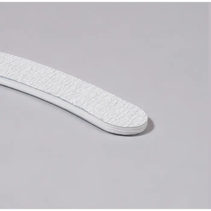 Пилка для ногтей, бумеранг, 180/240 грит, 18 см, серая