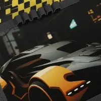 Папка для труда А4 &laquo;Авто на старте&raquo;, молния вокруг/откидная планка