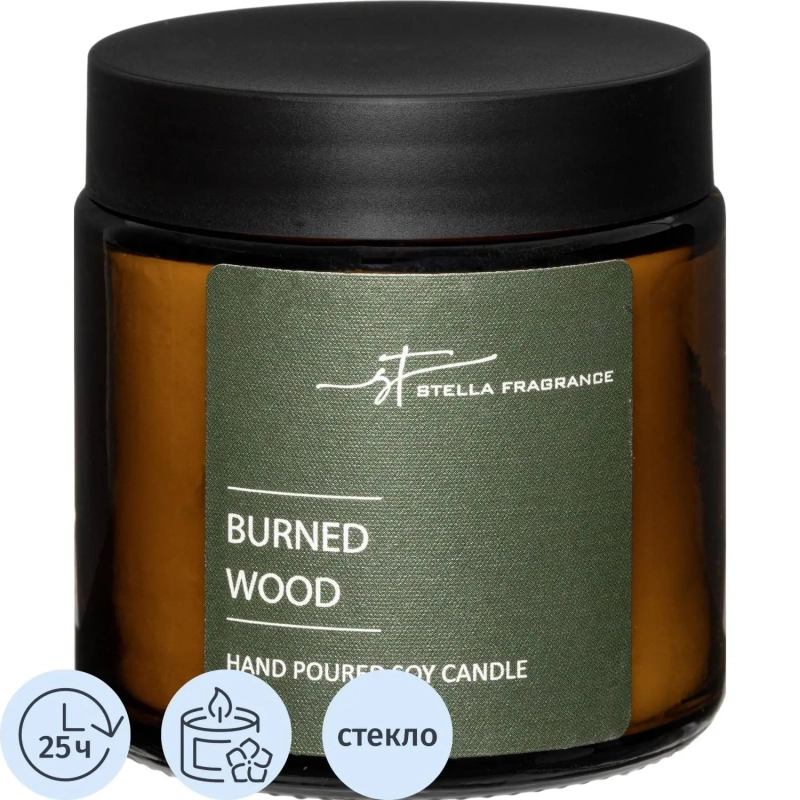 Свеча ароматическая BURNED WOOD 90 г, SF0903