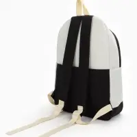 Рюкзак школьный на молнии, с карманами, с рисунком, размер 30&times;14&times;43 см, чёрный