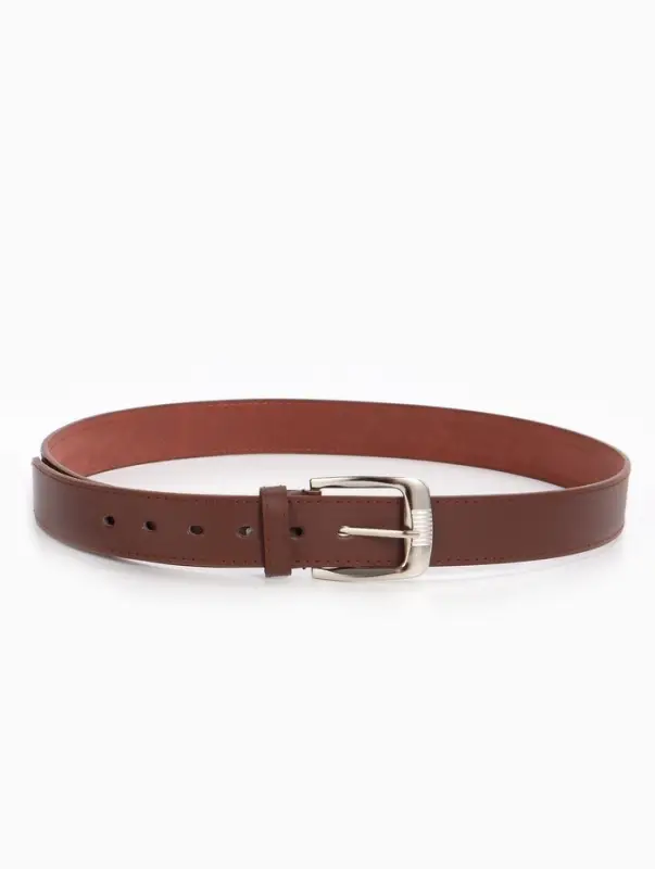 Ремень мужской, 120&times;3.6 см, гладкий, винт, пряжка металл, коричневый