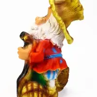 Садовая фигура из полистоуна &laquo;Гном - лесовик&raquo;, 49&times;27&times;35 см