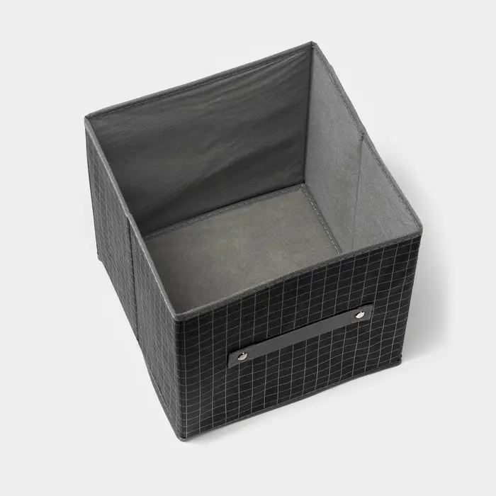 Короб стеллажный для хранения Доляна &laquo;Кло&raquo;, 25&times;25&times;25 см, чёрный