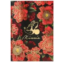 Блокнот А5, 40 листов, на скрепке, в точку, золотое тиснение, &laquo;Минни Маус&raquo;