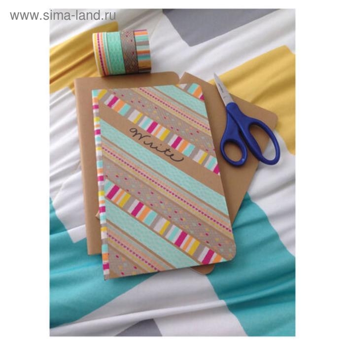 Клейкие ленты полимерные для декора с блестками Клейкие ленты полимерные для декора с блестками "ПАСТЕЛЬ", 15 мм х 3 м (набор 7 шт)