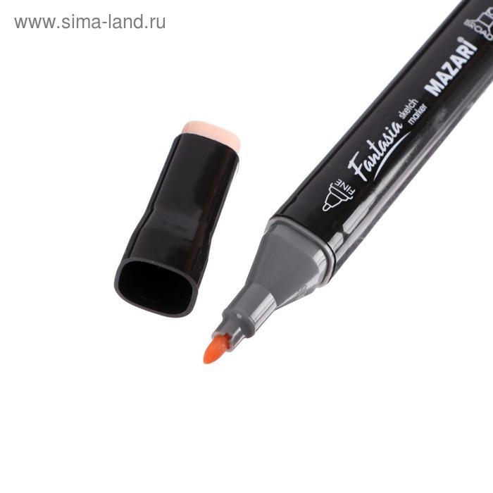 Набор двухсторонних маркеров для скетчинга Mazari Fantasia, Skin+Wood colors (телесные и древесные цвета), 12 цветов Набор двухсторонних маркеров для скетчинга Mazari Fantasia, Skin+Wood colors (телесные и древесные цвета), 12 цветов