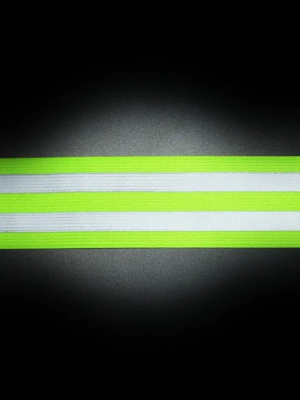 Светоотражающая лента-стропа, 40 мм, 5 &plusmn; 1 м, цвет салатовый