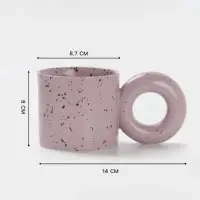 Кружка Доляна &laquo;Бублик&raquo;, 300 мл, керамика, сиреневая