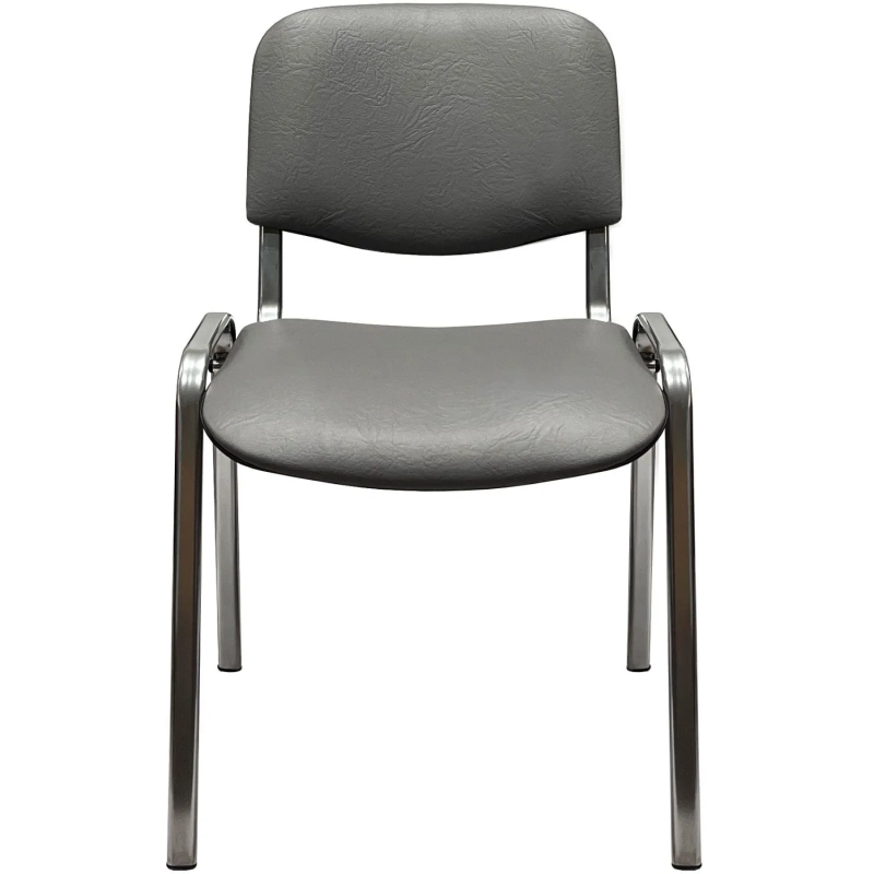 Стул КО_EChair Rio(ИЗО) РС01.00.10 к/з сер мат.тис 503, каркас под хром