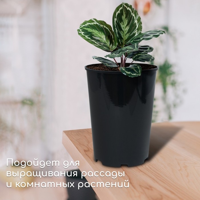Горшок для рассады, для роз, 7 л, d = 22 см, h = 26 см, чёрный, Greengo Горшок для рассады, для роз, 7 л, d = 22 см, h = 26 см, чёрный, Greengo