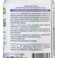 Желатиновые пастилки &laquo;Глицин + В6&raquo;, со вкусом винограда, 60 таблеток по 2.5 г