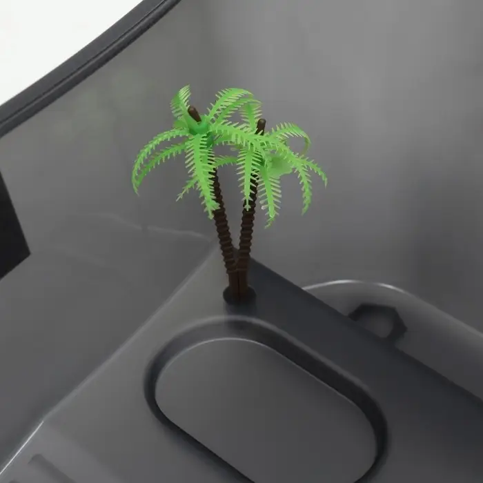 Отсадник для черепах, 40&times;24.5&times;13 см, пластик, чёрный