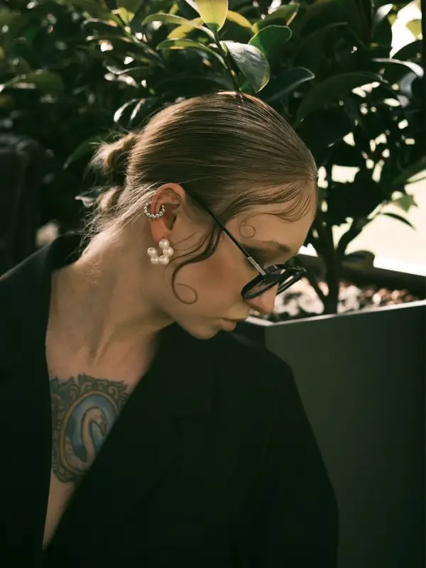 Набор серьги и каффы 7 шт Набор серьги и каффы 7 шт "Нежность", цветной в серебре