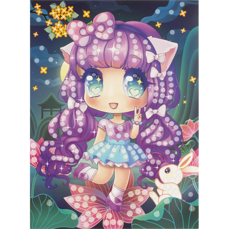 Мозаика кристальна в пакете 17x23 см Аниме, набор МУЛЬТИ АРТ CRYST-114742