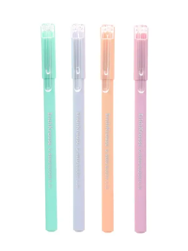 Ручка гелевая ErichKrause. G-Reed Stick Pastel Bloom, чёрный стержень, узел 0.38 мм