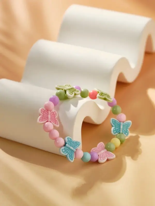 Браслет детский &laquo;Выбражулька. Бабочки порхающие&raquo;, d=6 см, МИКС