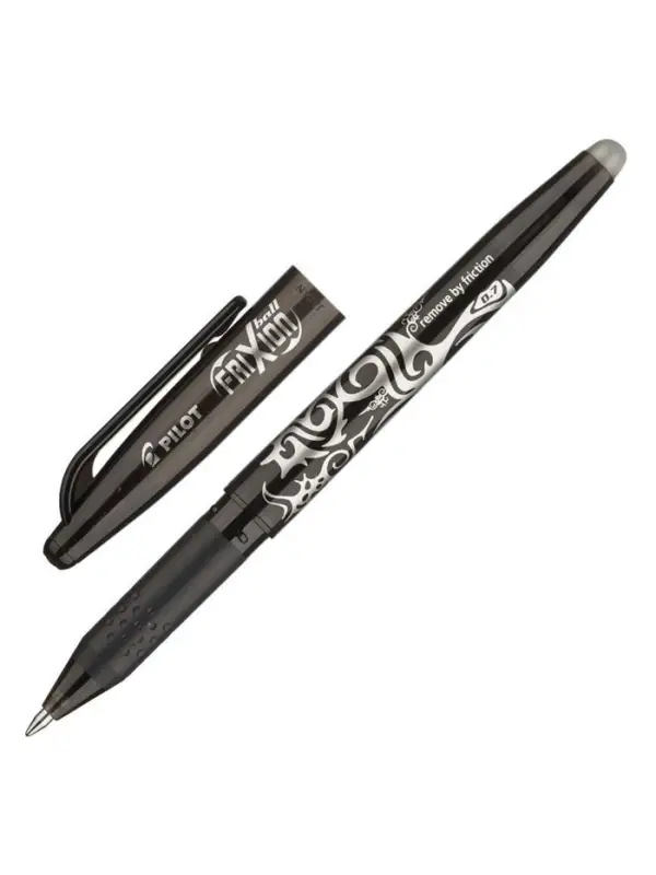 Стираемая ручка Pilot. Frixion, гелевая, чёрный стержень BL-FR-7 (B), узел 0.7 мм