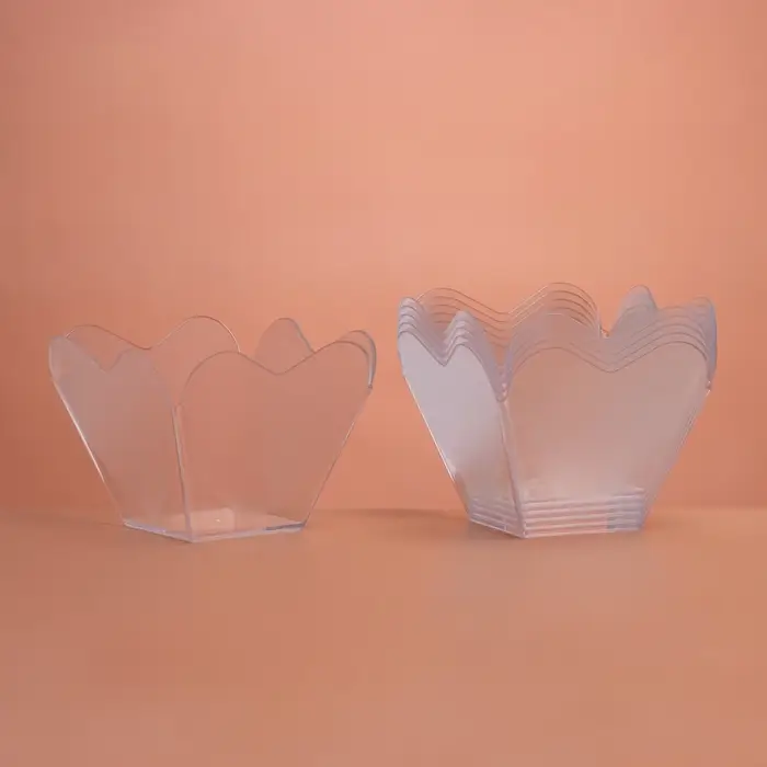 Форма пластиковая одноразовая для фуршета «Сердечная», 60 мл, прозрачная