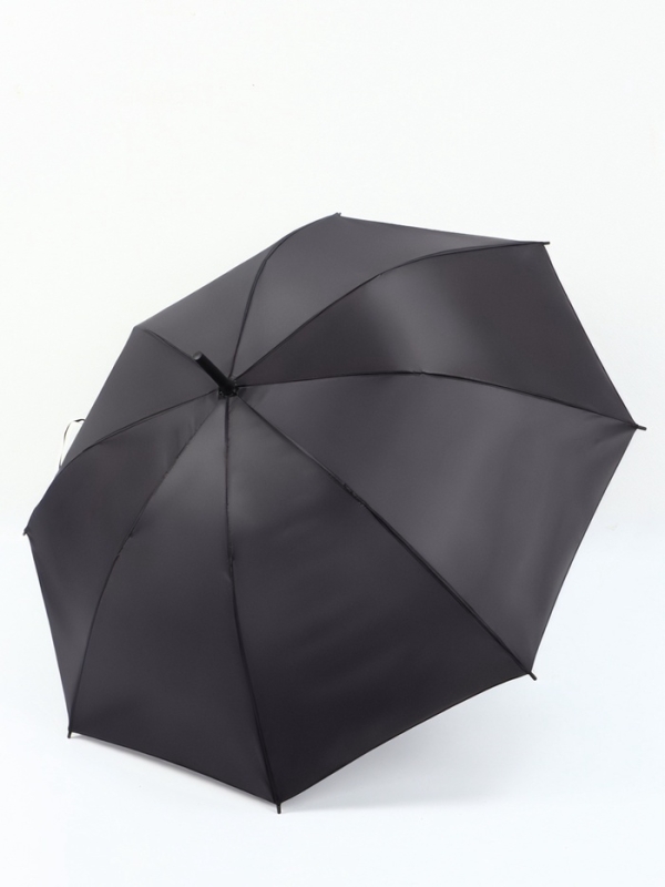 Зонт-трость п/авт R48/55 8сп П/Э В/У ОДНОТОН ручка-крюк черный пакет Зонт-трость п/авт R48/55 8сп П/Э В/У ОДНОТОН ручка-крюк черный пакет