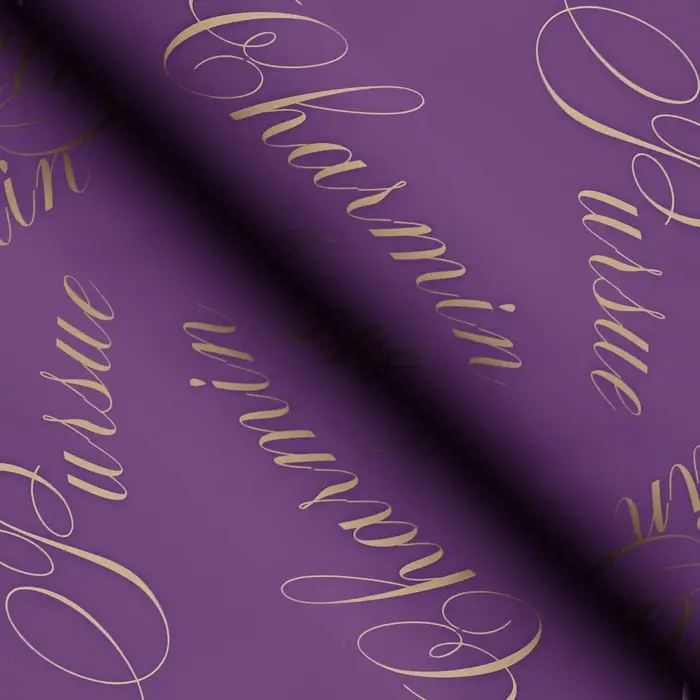 Пленка для цветов матовая, «Пузыри», 57×57 см, фиолетовый + розовый, 65 мкм