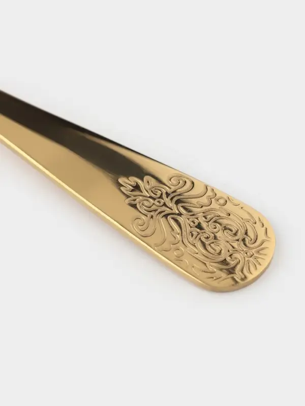 Набор ложек чайных 6 шт  Набор ложек чайных 6 шт "Эмили" 13,2 см, цвет золото