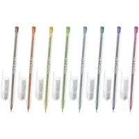 Ручка шариковая масляная Pensan My-Tech Colored, узел-игла 0.7 мм, 8 цветов, МИКС + дисплей