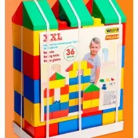 Конструктор строительный XXL, 36 деталей