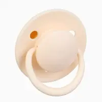 Соски-пустышки, от 6 мес., латекс, классические, в контейнере, набор из 2 шт., айвори/зелёный, M&B