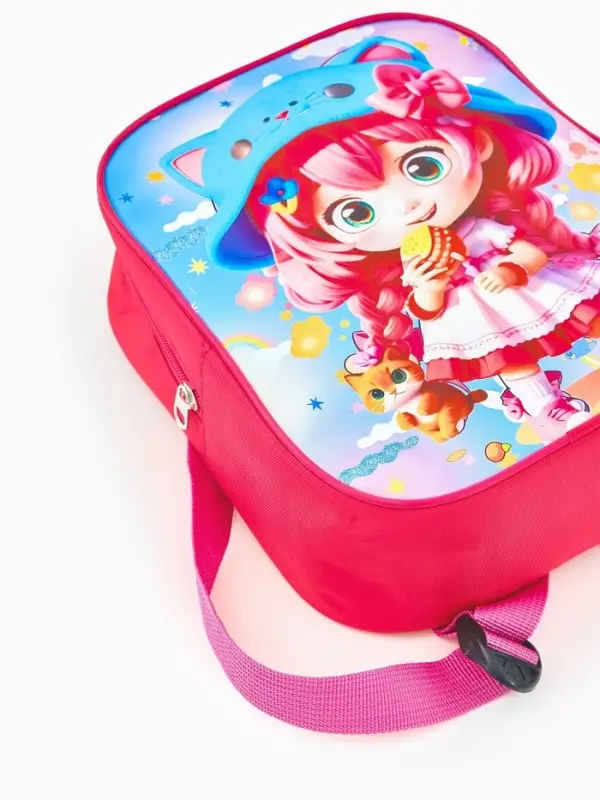 Рюкзак детский 20,5*9*24, отд на молнии, девочка ярко-розовый Рюкзак детский 20,5*9*24, отд на молнии, девочка ярко-розовый