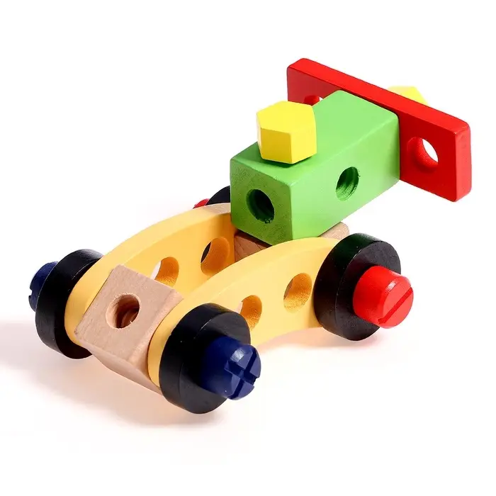 Игровой набор &laquo;Набор плотника и конструктор в чемоданчике&raquo; 7&times;30&times;23 см, 33 элемента