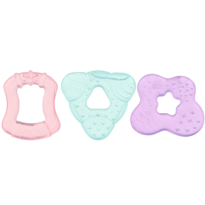 Набор прорезывателей охлаждающих с водой «Зубки», 3 шт, цвет МИКС, Крошка Я