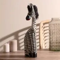 Сувенир дерево "Зебра Лира" 40х12х10 см