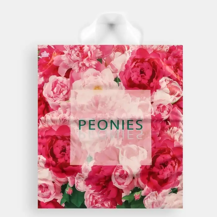 Пакет «Изобилие пионов», полиэтиленовый, с петлевой ручкой, 42×38 см, 37 мкм Пакет «Изобилие пионов», полиэтиленовый, с петлевой ручкой, 42×38 см, 37 мкм