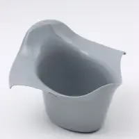 Горшок детский, антискользящий, белый, с серой съемной чашей