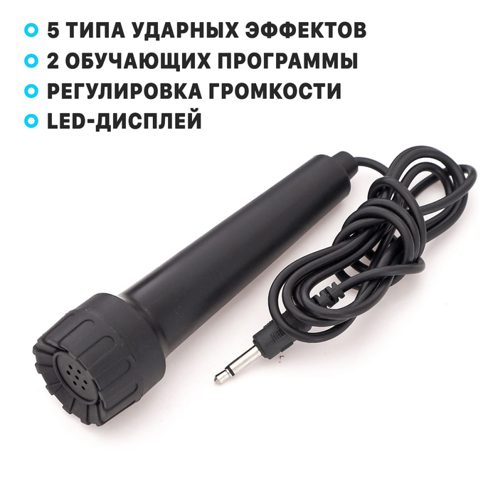Синтезатор «Музыкант» с микрофоном, 49 клавиш, работает от сети и от батареек Синтезатор «Музыкант» с микрофоном, 49 клавиш, работает от сети и от батареек
