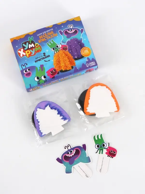 УМ И ХРУМ Набор для опытов "Веселые кристаллы"